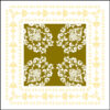Deckchen Pascal gold/creme, Tissue - 34468