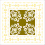 Deckchen Pascal gold/creme, Tissue – 34468